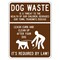 Sign Solutions Usa Dog Waste, Aluminum, 24 in x 18 in DCS08DWT1824CUS00019 - alternate 1